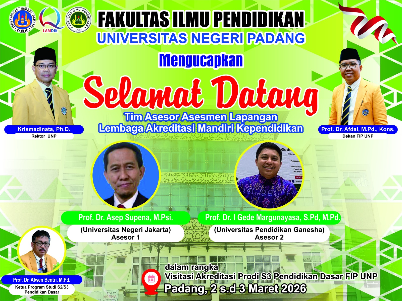 Prodi S3 Pendidikan Dasar FIP UNP Jalani Asesmen Lapangan LAMDIK Tahun 2026